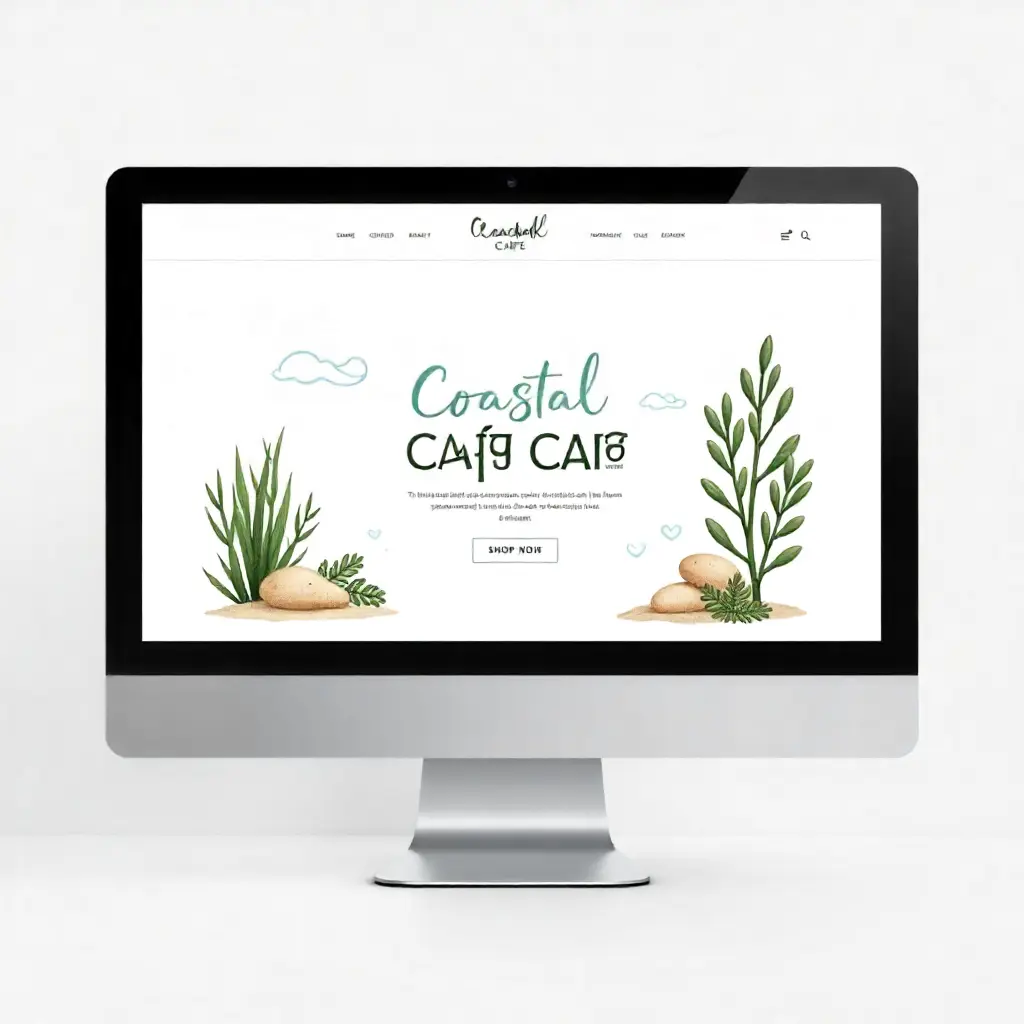 Coastal Cafe Redesigned Website  